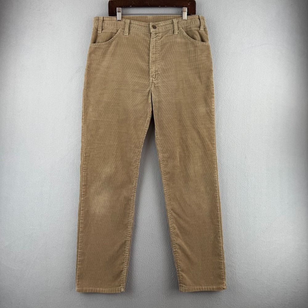 Vintage Levis Pants Mens 36x32 (Fits 36x31) Corduroy 515 Straight Made in USA